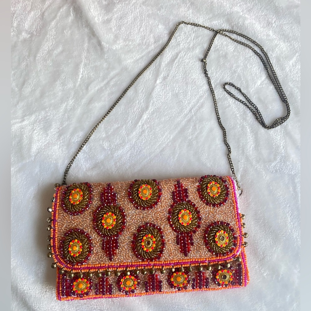 Beaded Crossbody Bag